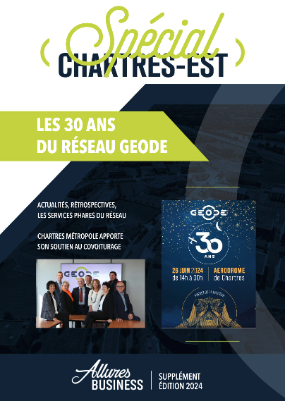 Page de couverte du magazine Allures Business 2024 Spécial Chartres-Est